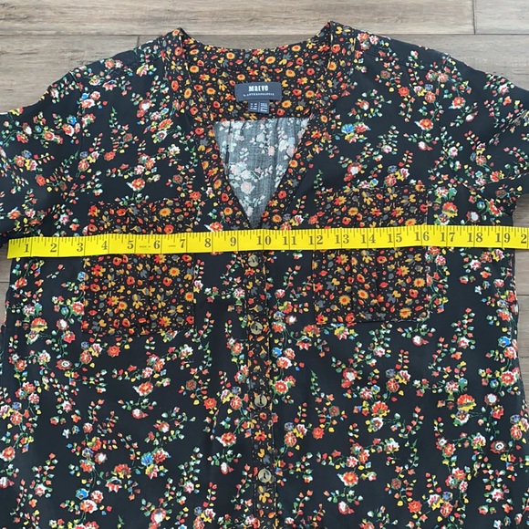 Maeve Black Floral Mini Dress - Picture 7 of 10